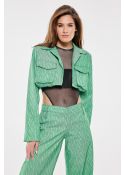 Gigi short green blazer
